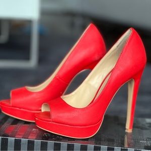 Bright Red Victoria’s Secret high heels